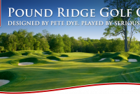 logo of the Pound Ridge Golf Course in New York