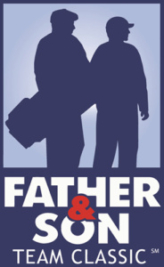 father son golf logo