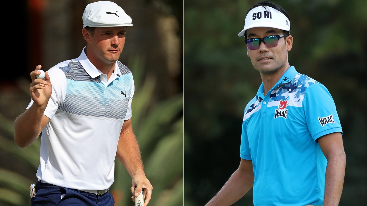 Picture of professional golfers Kevin Na and Bryson DeChambeau
