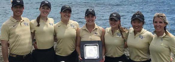 picture of the Wake Forest University Ladies Golf Team