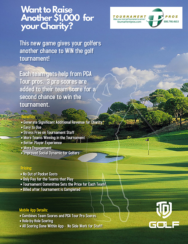 flyer of TDJ Golf Second Chance Tournament solutions