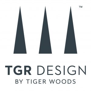logo of the TGR Tiger Woods Design company