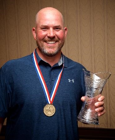 Chad Pfeifer, retired United States Army infantry paratrooper and 2019 men’s champion