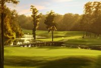 picture of mystical golf's Witch course at dusk.