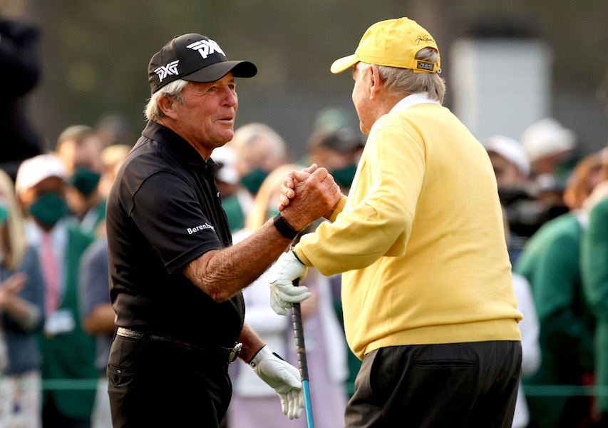 Pictured Gary Player and Jack Nicklaus