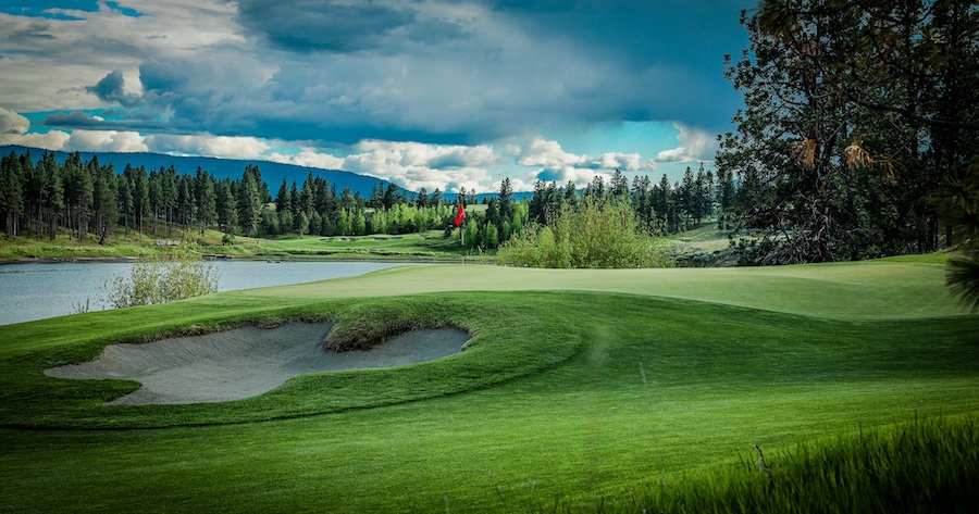 ariel view of Wilderness Club Resort Golf Hole #17