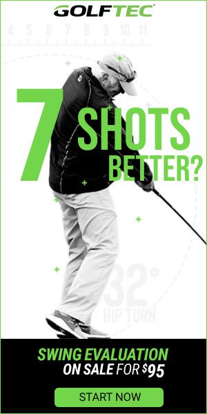 7 shots better advertisement from GolfTec