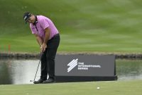 Patrick Reed pictured during round one of the Hong Kong Open at the Hong Kong Golf Club.