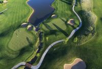 overhead picture of the Broadlands Golf Course