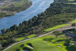 Ariel view of the Dye Fore Golf Course