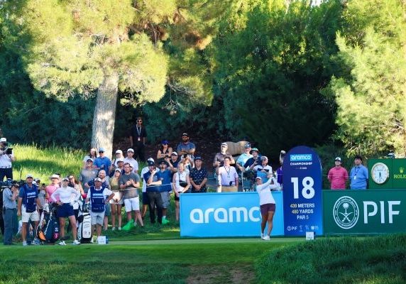 Large crowds followed the action as Lauren Coughlin led from start to finish at the Aramco Championship
