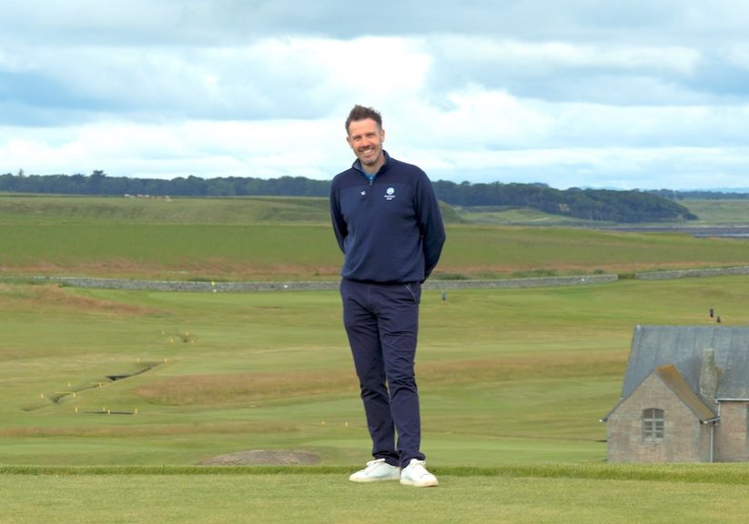 Fraser Crawford pictured on golf course in Scotland